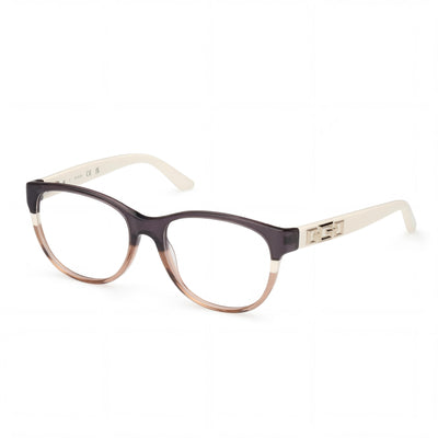 Gafas GUESS Gu2980 para mujer con montura de plástico multicolor y lentes transparentes, tamaño 53 mm