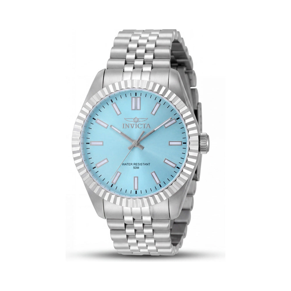Invicta Specialty 48906 Reloj Unisex de Cuarzo con Brazalete de Acero Inoxidable Plateado Esfera Azul 43mm