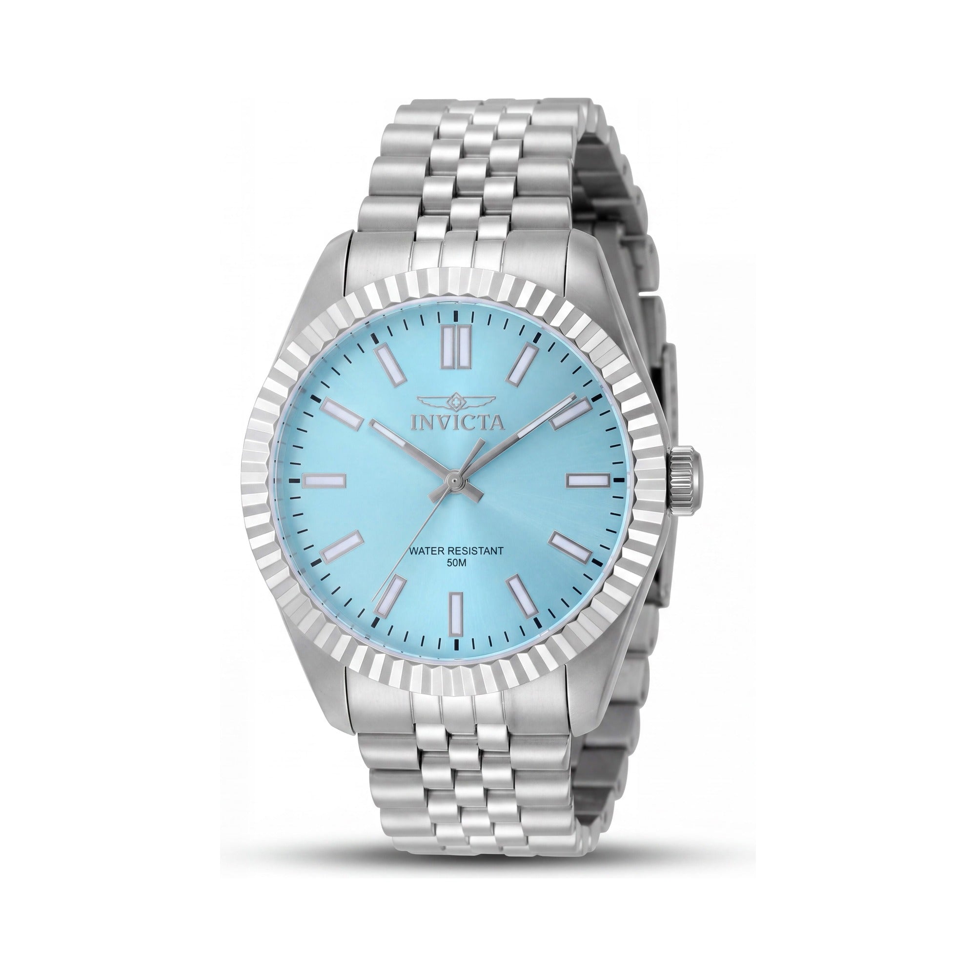 Invicta Specialty 48906 Reloj Unisex de Cuarzo con Brazalete de Acero Inoxidable Plateado Esfera Azul 43mm, Photo 1