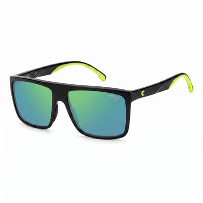 Carrera CA8055/S Black Rectangle Mirrored Sunglasses for Men, 58mm