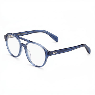 rag & bone Modern Women's Blue Acetate Frame Sunglasses with Polycarbonate Lenses, 51mm