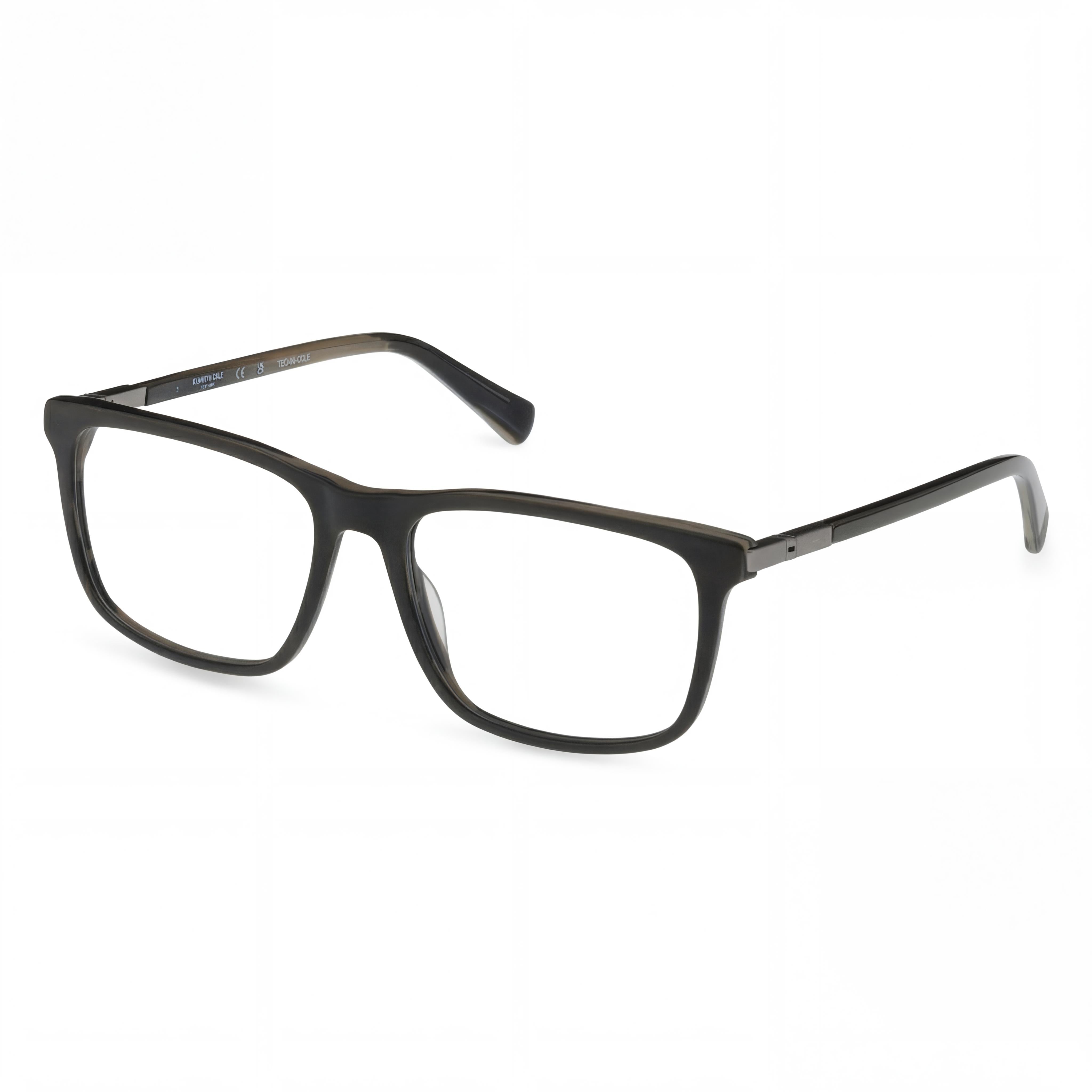 Kenneth Cole New York Kc0359 Men's Dark Green Plastic Frame Polycarbonate Lens Eyewear 56mm, Photo 1