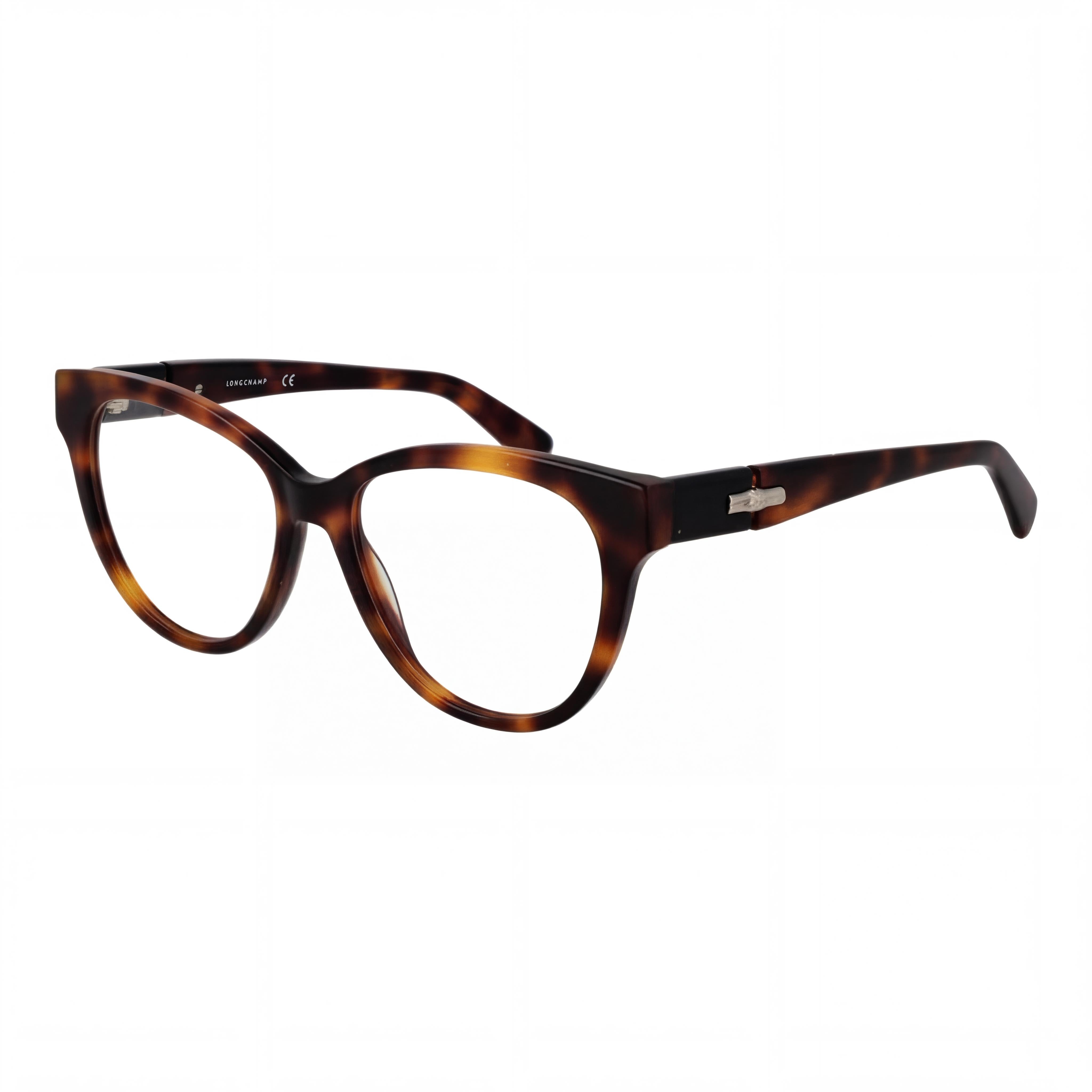 Longchamp LO2698 Unisex Casual Montura Completa Plástico Ojo de Gato Habana Transparente Gafas No Polarizadas 53mm, Photo 1