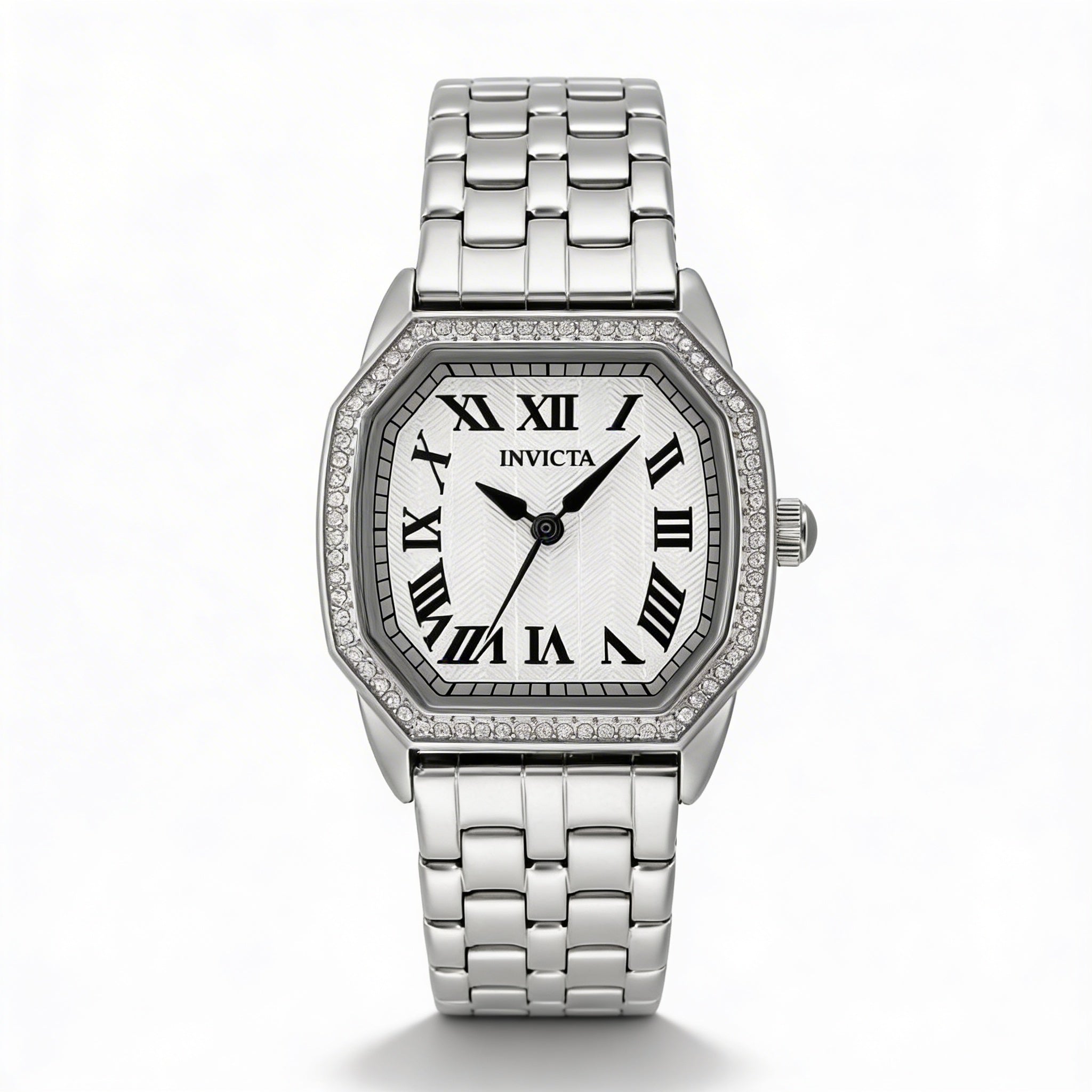 Reloj de cuarzo Invicta Wildflower 48998 unisex de 27 mm con pulsera de acero inoxidable plateado y resistente al agua hasta 3 ATM., Photo 1