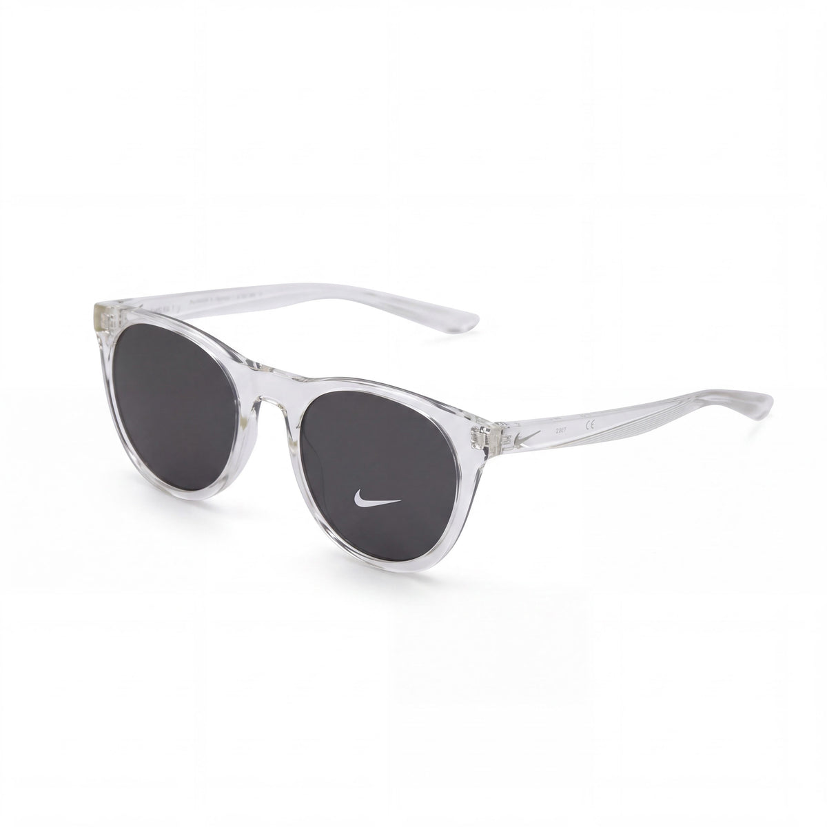 Nike Essential Horizon Ev1118 Unisex Transparent Plastic Sunglasses Dark Grey Lenses UV Protection 51mm, Photo 1