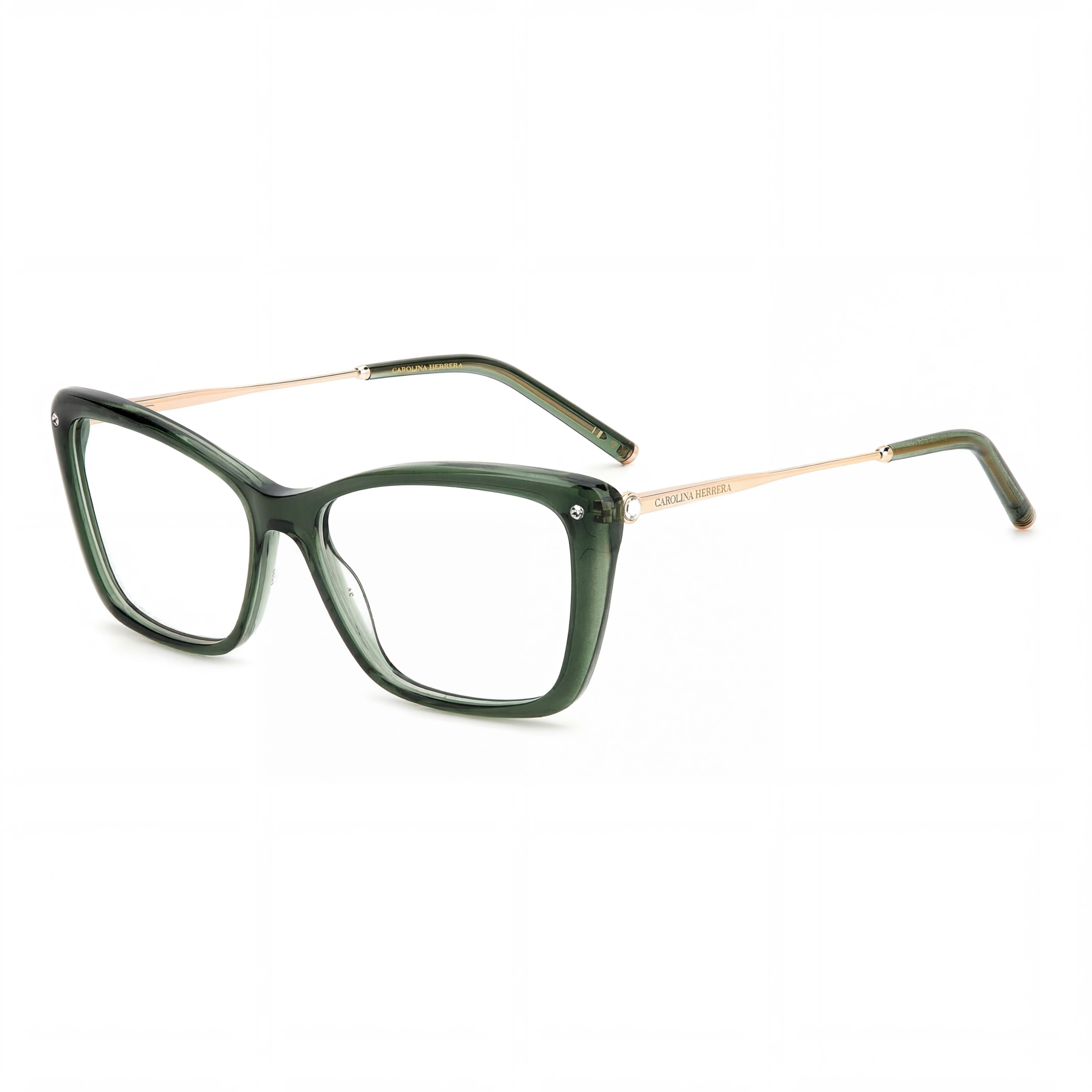 Carolina Herrera Her 0155 Men's Green Glitter Plastic Frame Non-Polarized Polycarbonate Lens Sunglasses 55mm, Photo 1