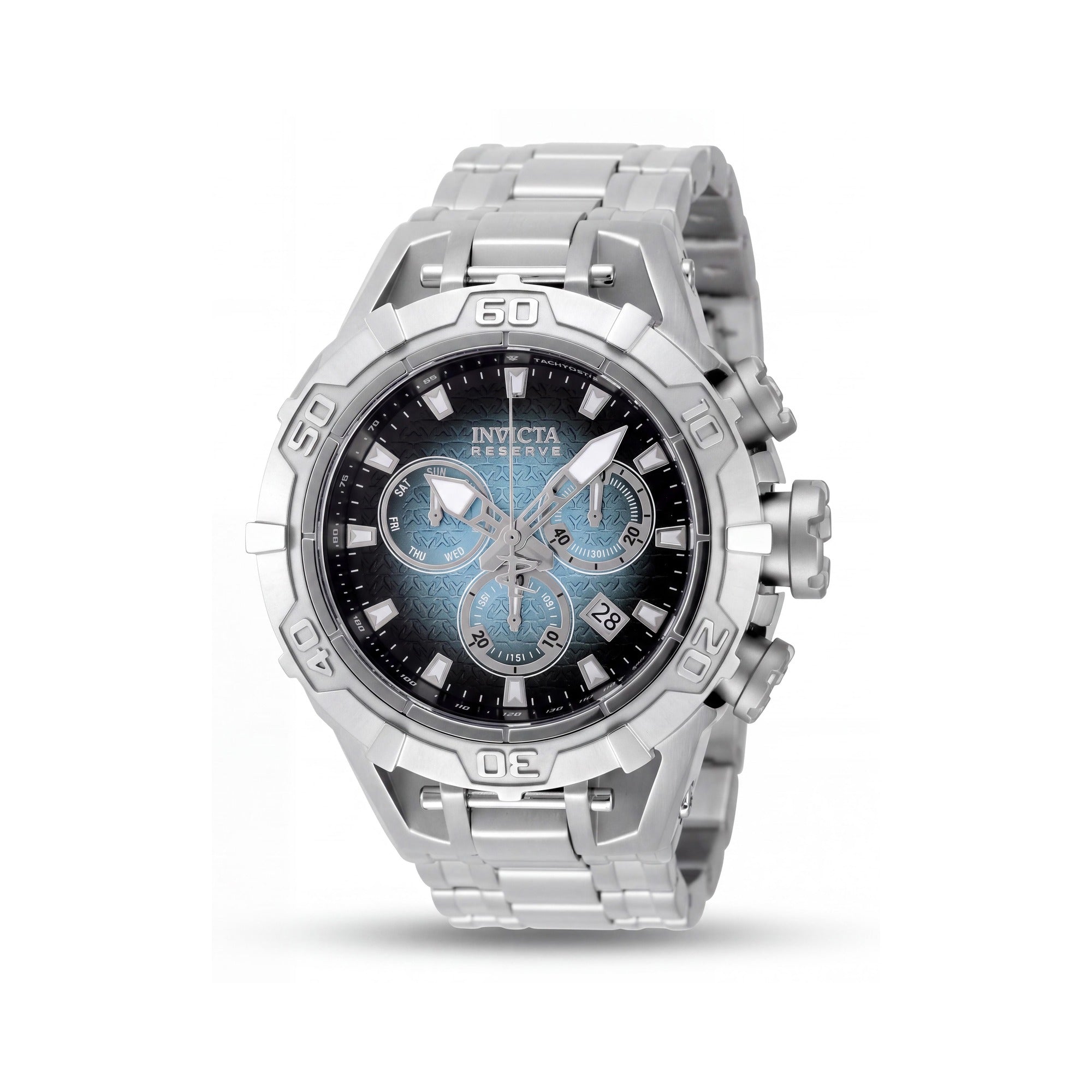 Invicta Reserve Ocean Warrior 47850 Unisex 54mm Silver Stainless Steel Blue Dial Chronograph Watch, Photo 1