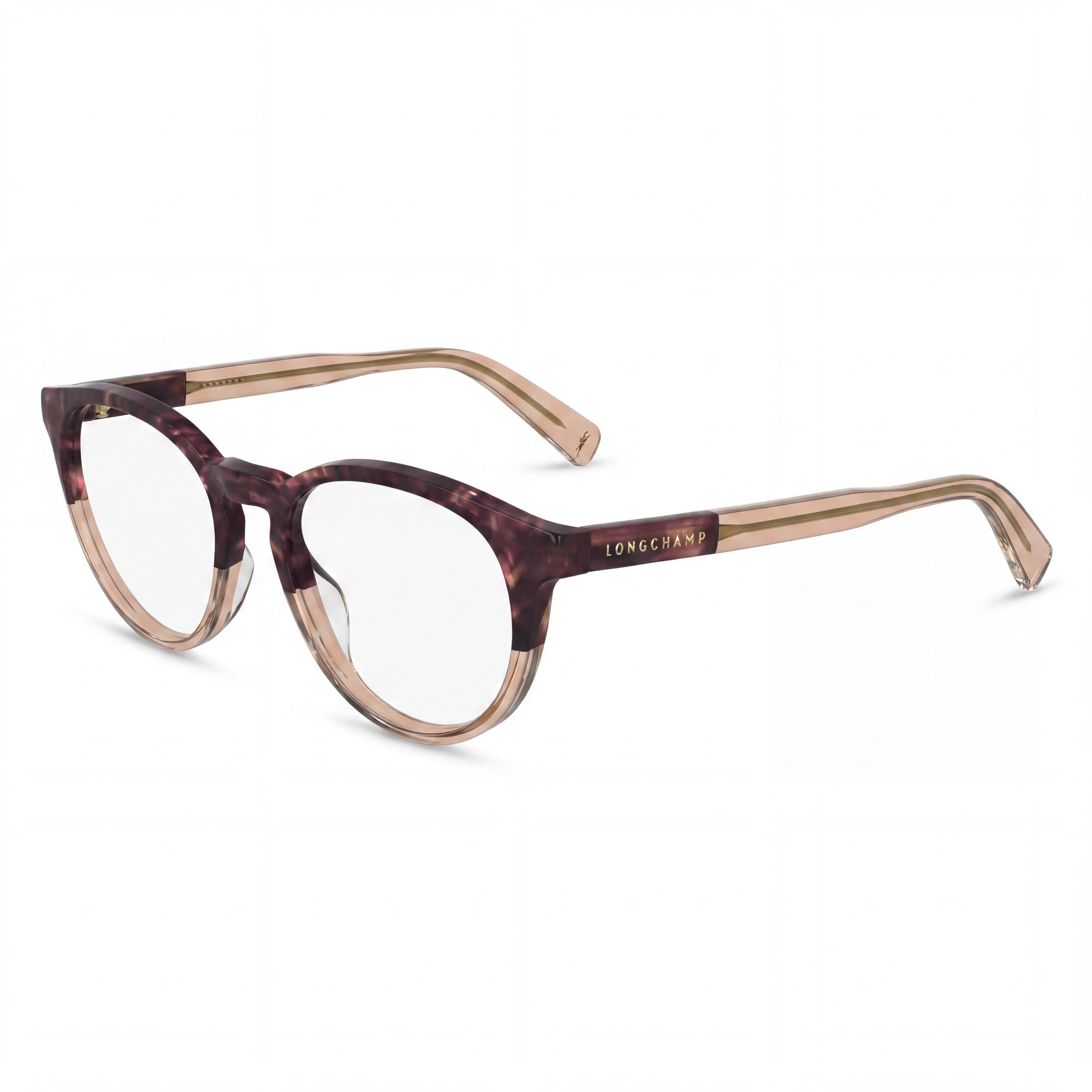 Longchamp Lo2752 Women's Optical Frame in Textured Red/Rose, featuring 49mm Lens, 17mm Bridge, 140mm Temple, Photo 1