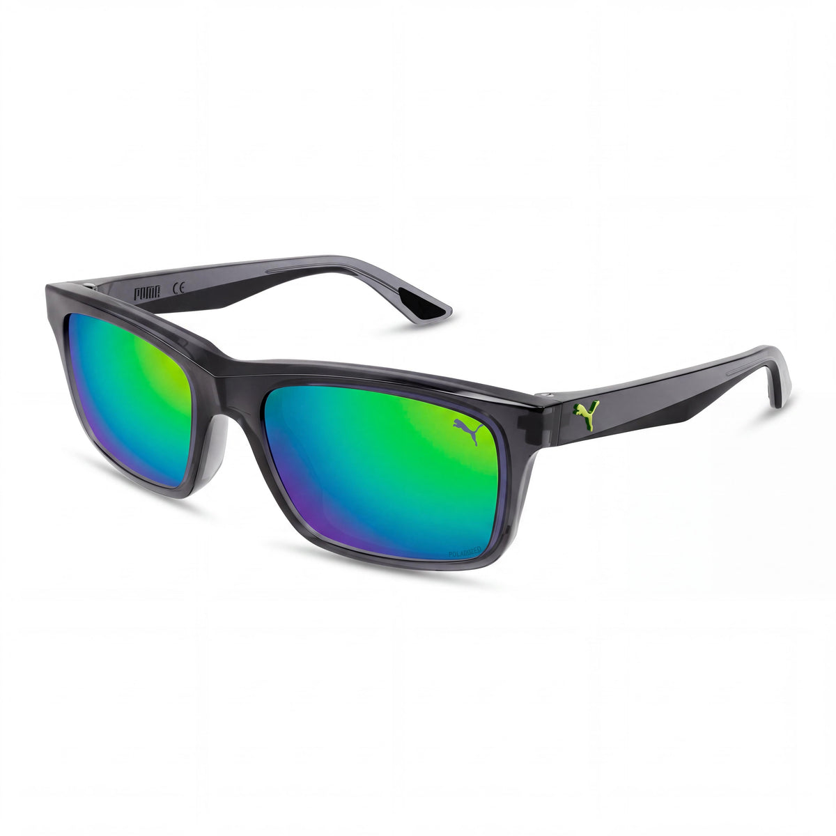 Gafas de sol para hombre PUMA Pu0402s-003 Sport Injection con montura gris, lentes rojas no polarizadas, 59 mm, Photo 1