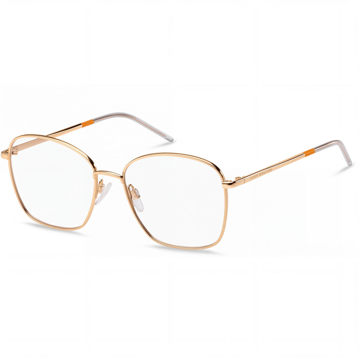 Tommy Hilfiger TH 1635 Women's Gold Copper Stainless Steel Frame Eyeglasses, Size 53-16-140, Photo 1