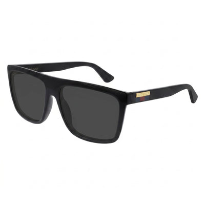 Gucci Gucci Logo GG0748S Men's Black Injected Plastic Square UV Protection Non-Polarized Sunglasses 59mm