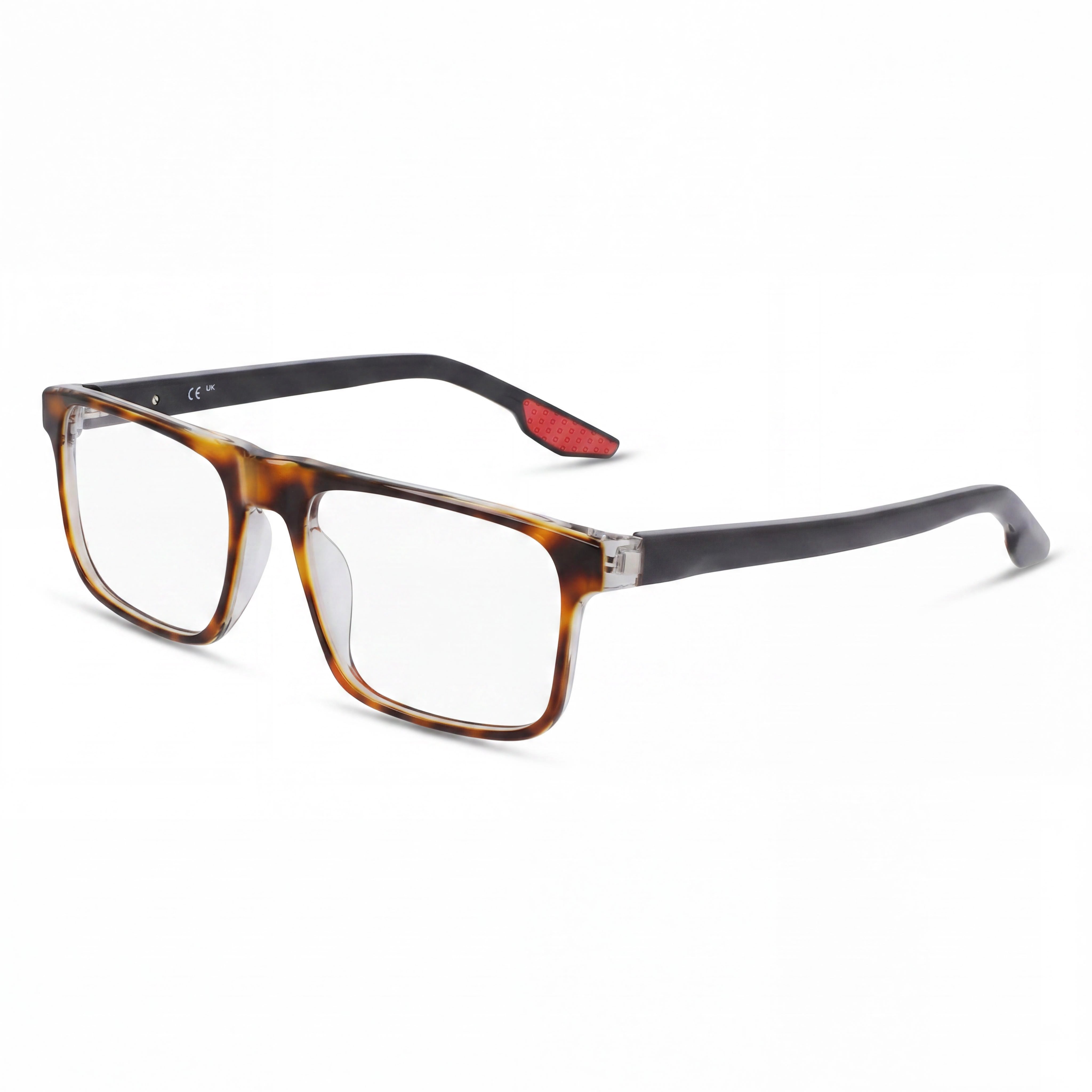Gafas Nike 7161 Tortoise Crystal cuadradas unisex, de acetato de 54 mm, Photo 1