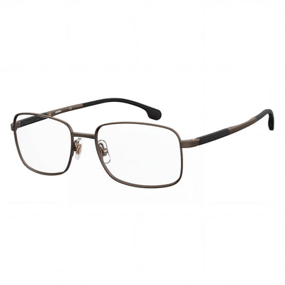 Carrera 8848 Men's Rectangle Metal Frame Eyeglasses with Memory Metal Temples in Matte Bronze 55mm Lens Width