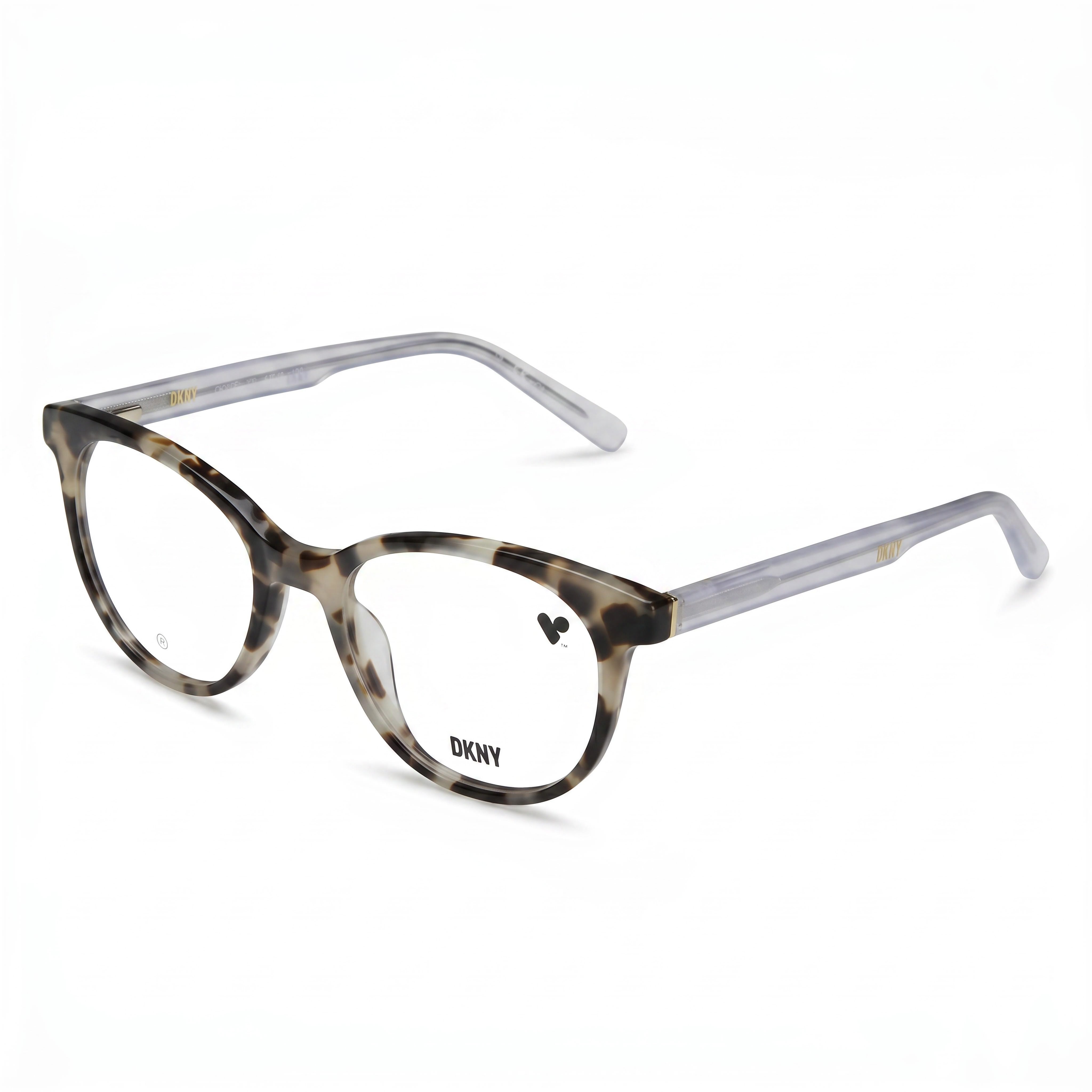 Gafas DKNY Modern unisex de acetato Bone Tortoise 50, Photo 1