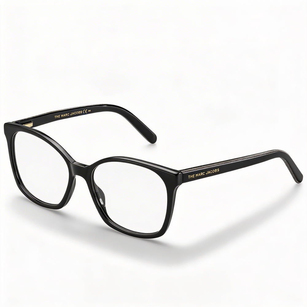 Gafas Marc Jacobs Marc 464 de Acetato Cuadradas de Montura Completa para Mujer en Color Negro, Ancho de Lente de 53 mm