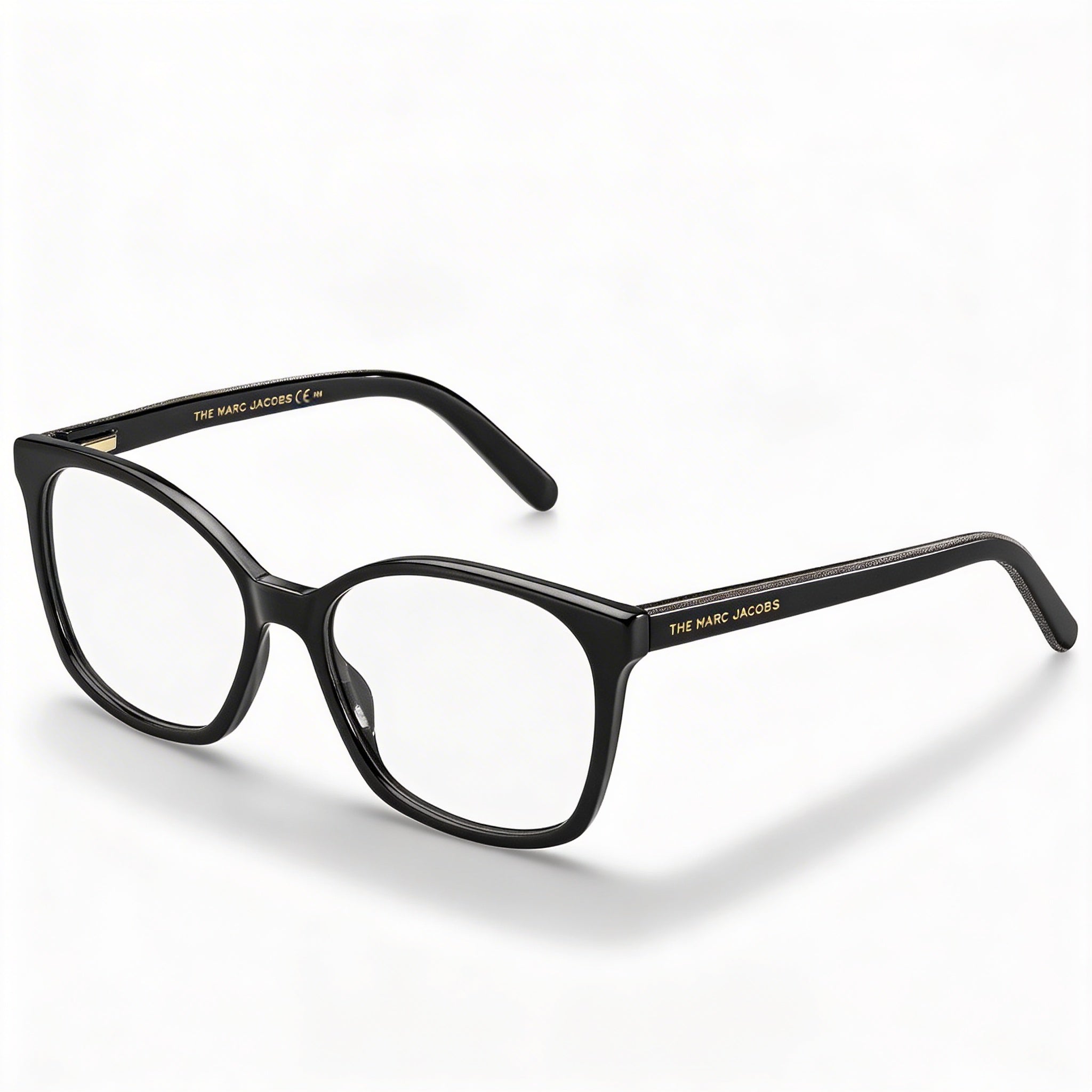 Marc Jacobs Marc 464 Women's Full-Rim Square Acetate Eyeglasses in Black Frame Color, 53mm Lens Width, Photo 1