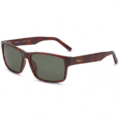 Gafas de sol Ferragamo sf960s 214 unisex de plástico marrón carey con protección UV 100 % (58 mm)