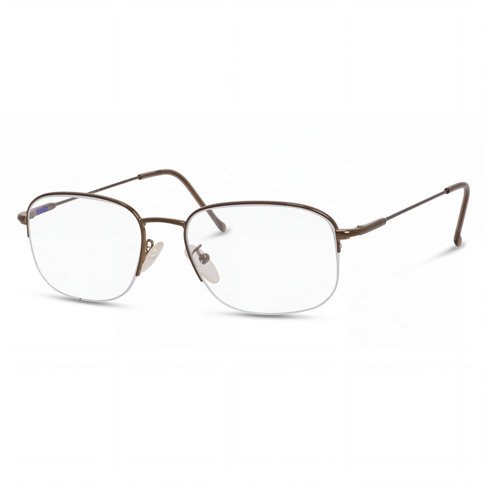 ELASTA E 7033 Men's Brown Metal Frame Sunglasses with 51mm Lens Width, 19mm Bridge, 140mm Temple