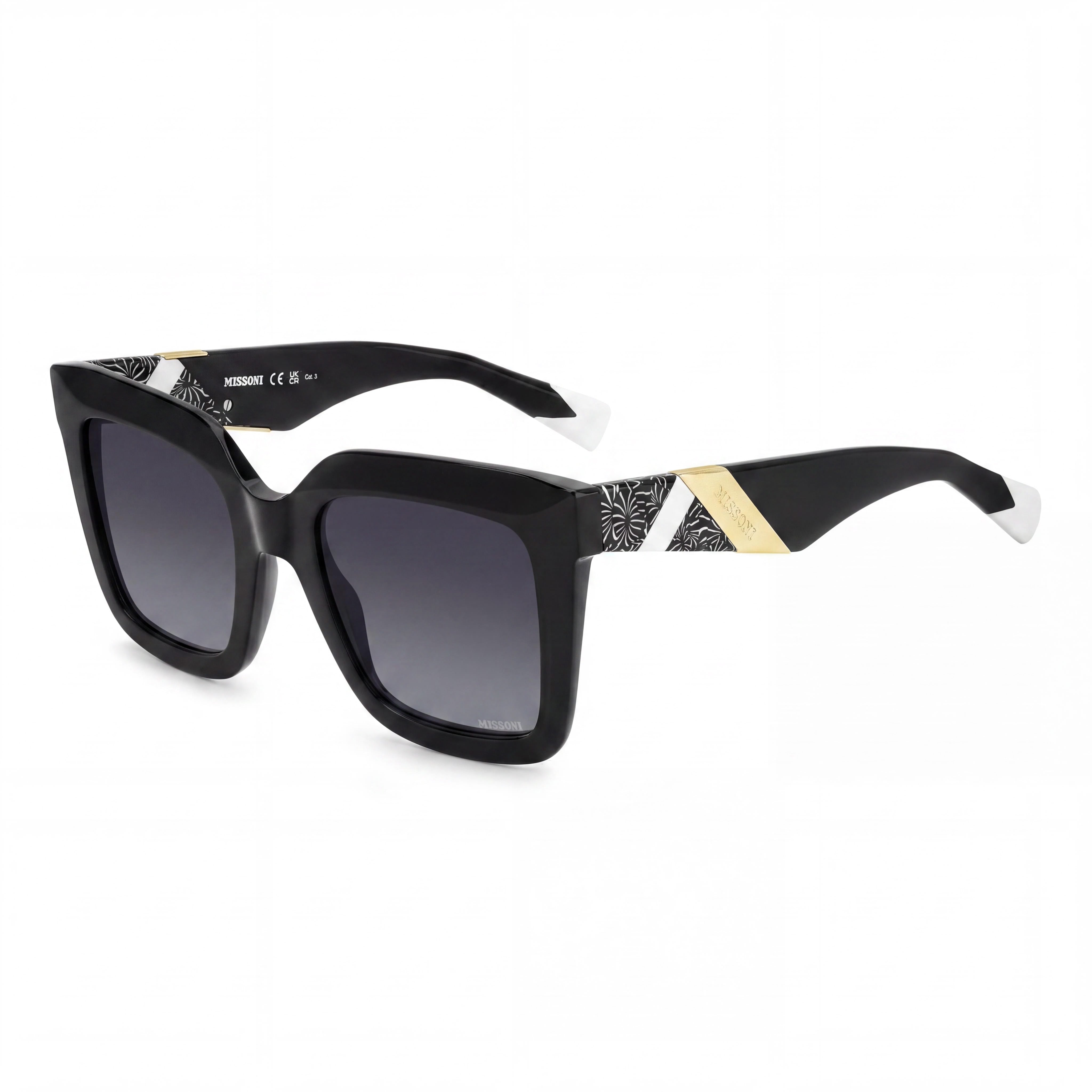 Gafas de sol M Missoni MIS 0192/S para mujer con montura de acetato color ciruela rosa, efecto doble tono, con lentes rosas efecto doble tono de 52 mm, Photo 1