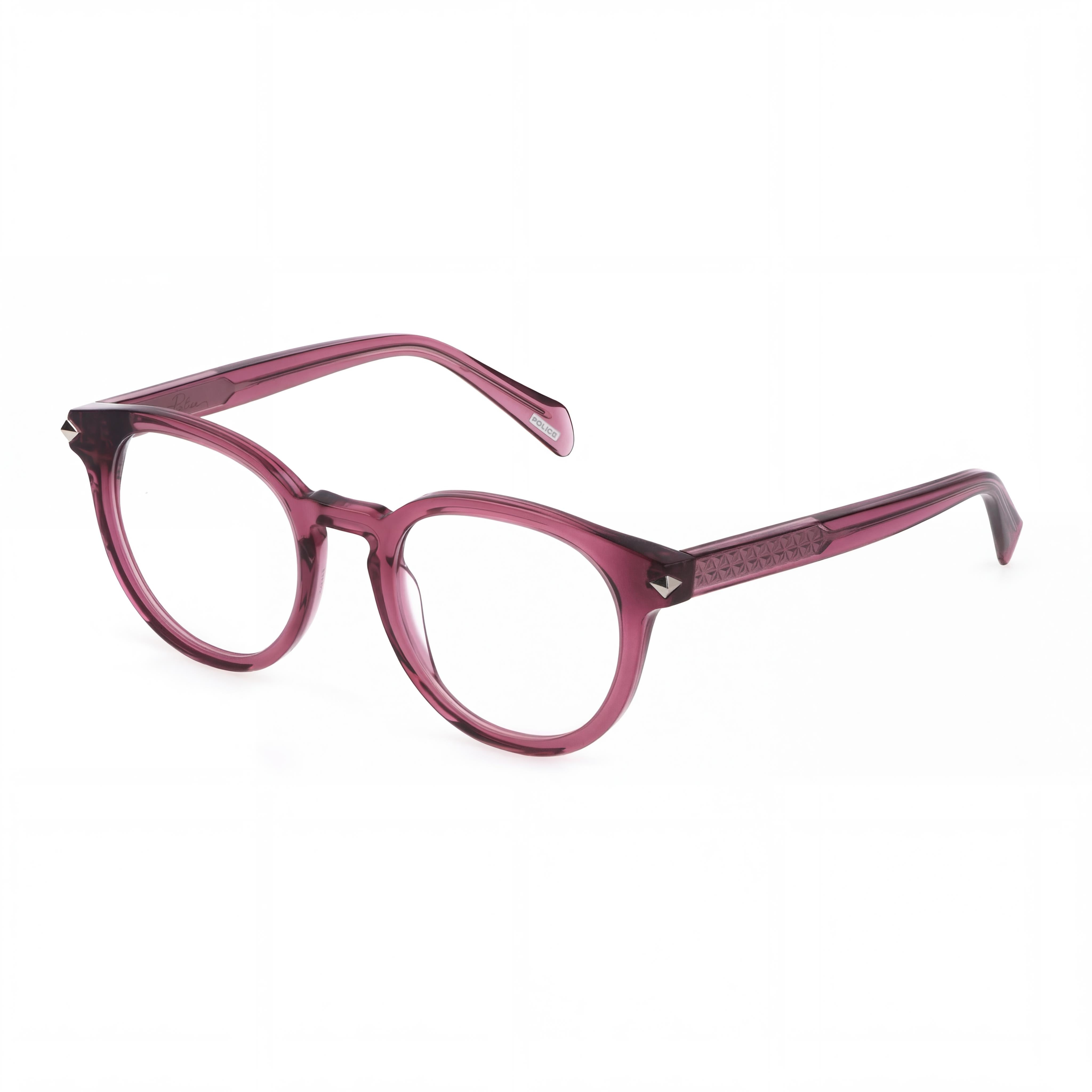 Gafas graduadas Police Modern Bordeaux de acetato para mujer: lentes de 48 mm, puente de 20 mm y patillas de 135 mm., Photo 1