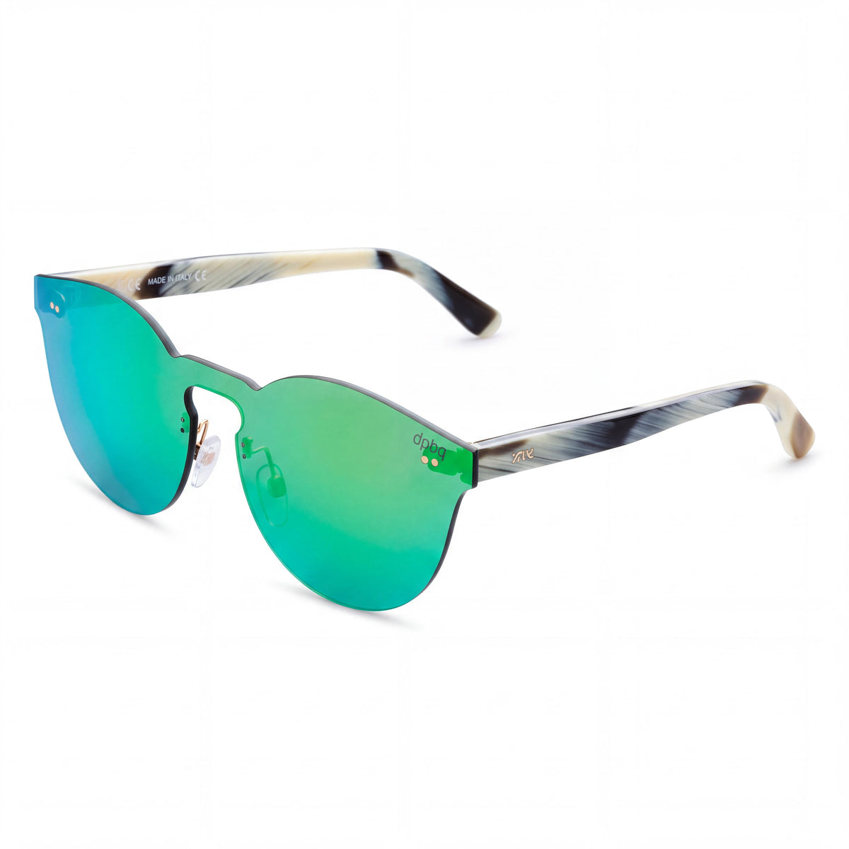 Gafas de mujer Glam DP69, montura de compuesto verde, lentes de compuesto transparentes no polarizadas, ancho de lente de 60 mm, Photo 1