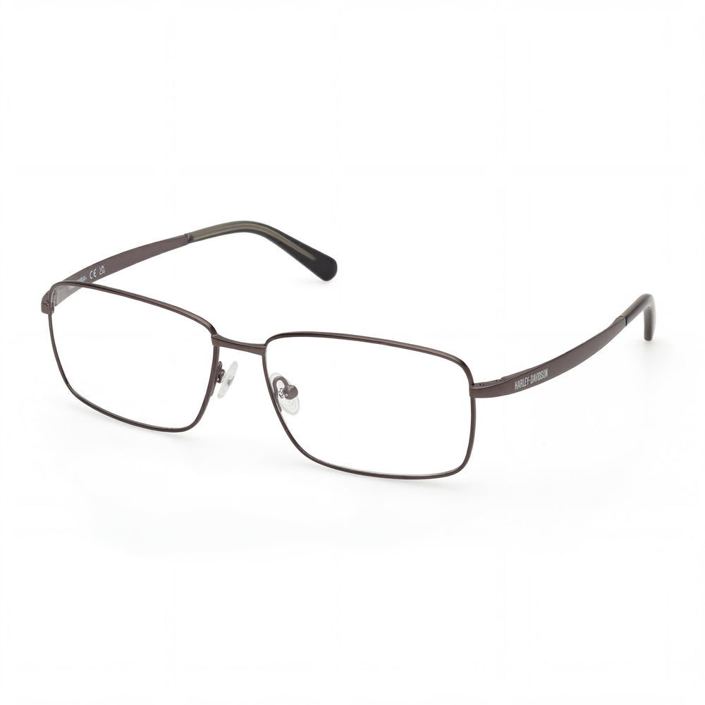 Harley-Davidson Modern Unisex Eyewear with Matte Gunmetal Metal Frame and Polycarbonate Lenses 59/16/145