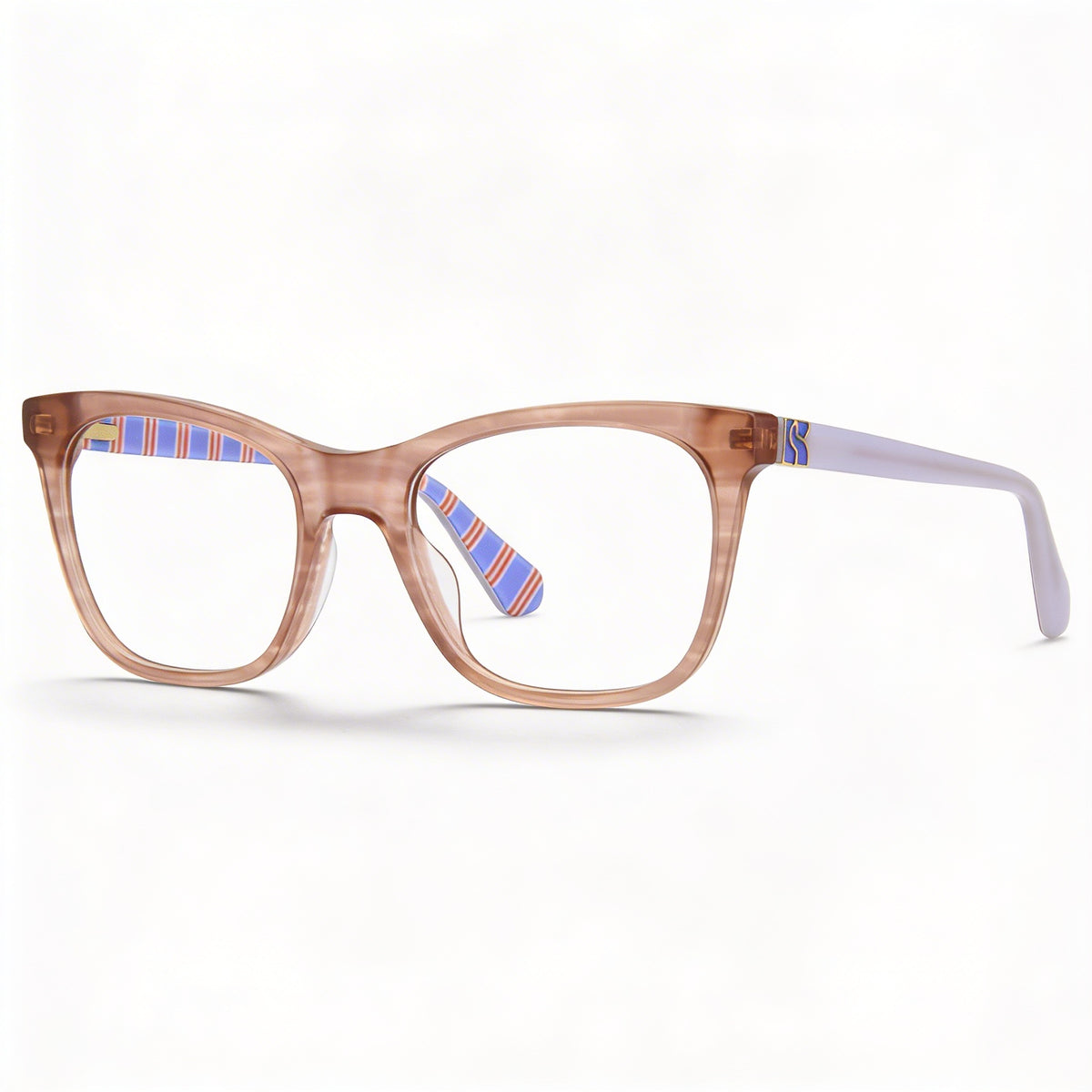 Gafas ópticas de mujer Kate Spade New York Temperance con montura de plástico habana beige, lente de 49 mm, Photo 1