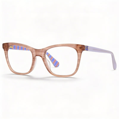 Gafas ópticas de mujer Kate Spade New York Temperance con montura de plástico habana beige, lente de 49 mm