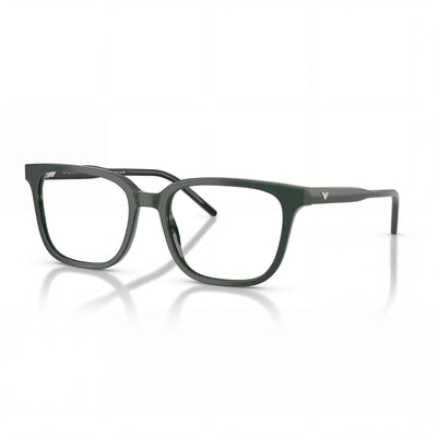 Gafas de sol Emporio Armani Ea3258 para hombre, montura cuadrada de plástico verde brillante, listas para receta, 54 mm