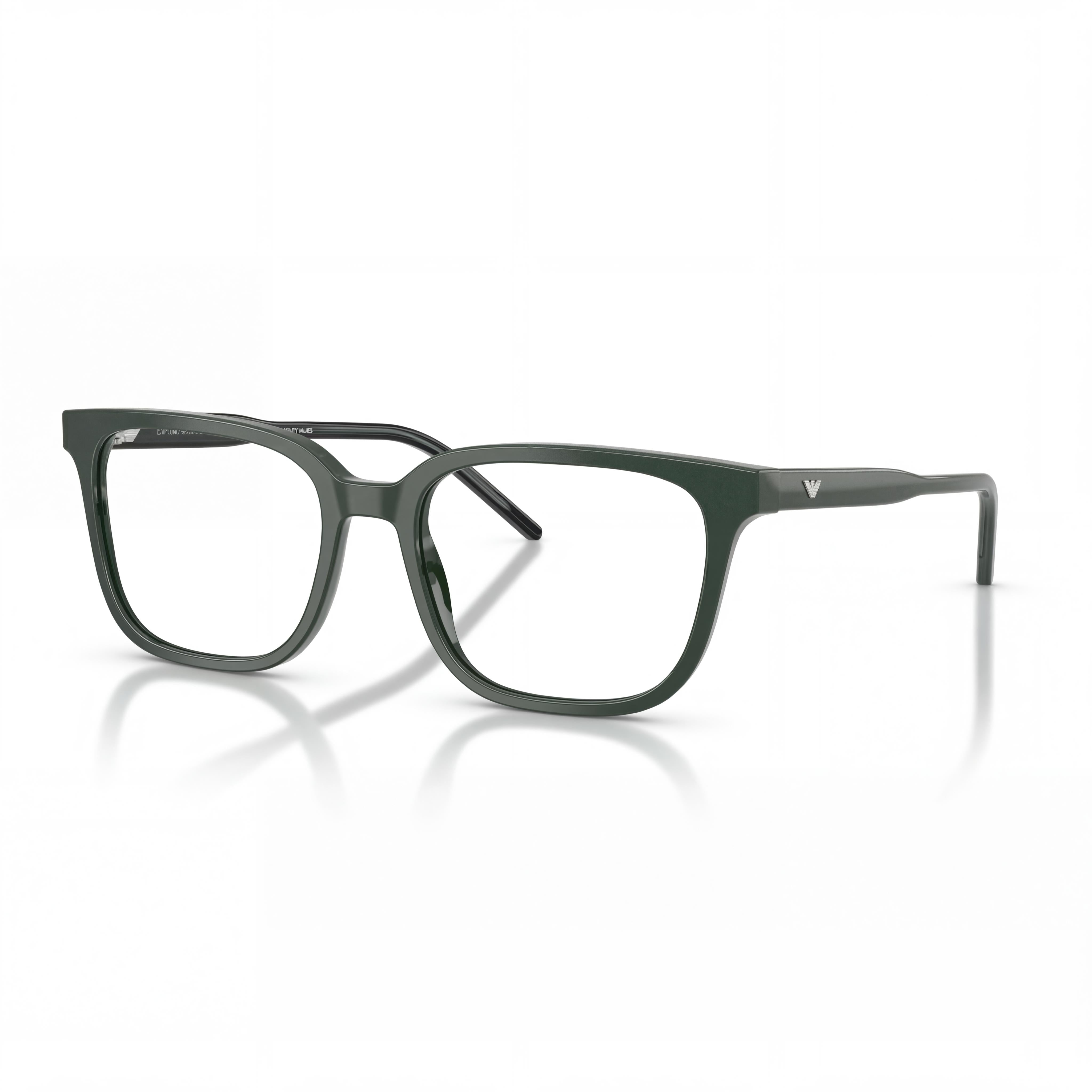 Emporio Armani Ea3258 Men's Square Shiny Green Plastic Frame Prescription Ready Eyeglasses 54mm, Photo 1