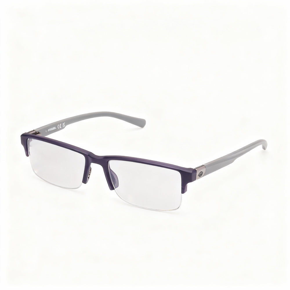 Harley-Davidson Authentic Men's Prescription Optical Eyeglasses, featuring Gray Frame Material & Matte Blue Finish