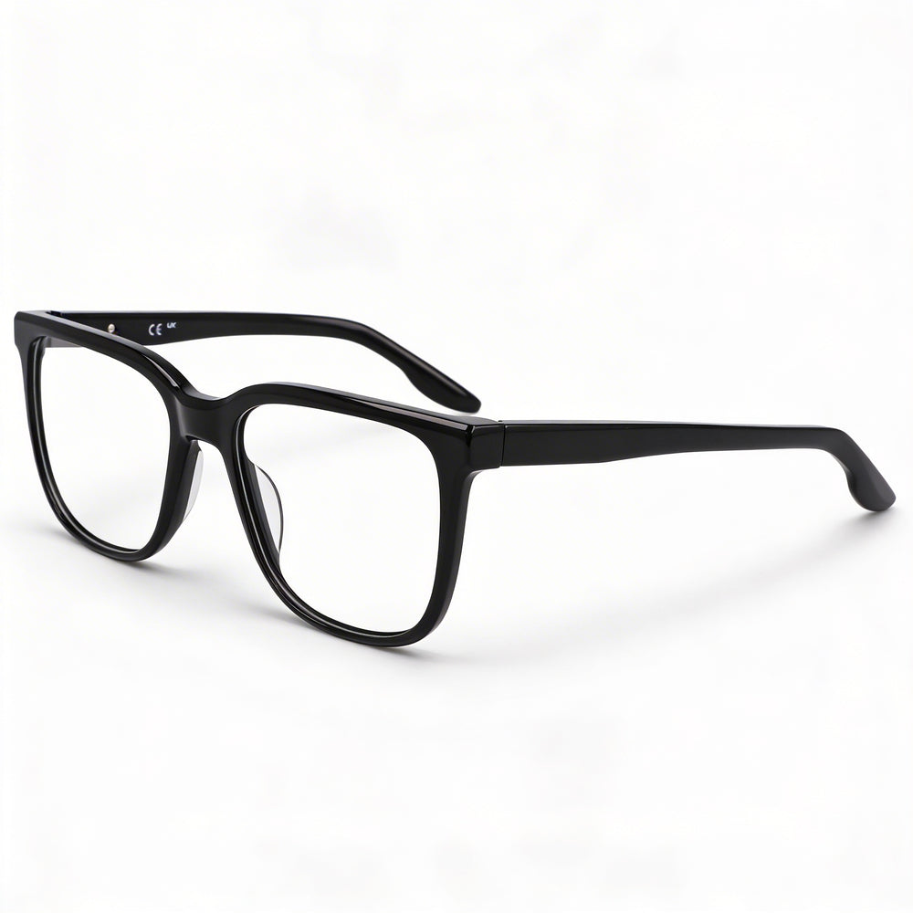 Nike Modern 7166 Unisex Eyewear, featuring a Modern Style with Black Frame and Black Polycarbonate Lenses, 53mm