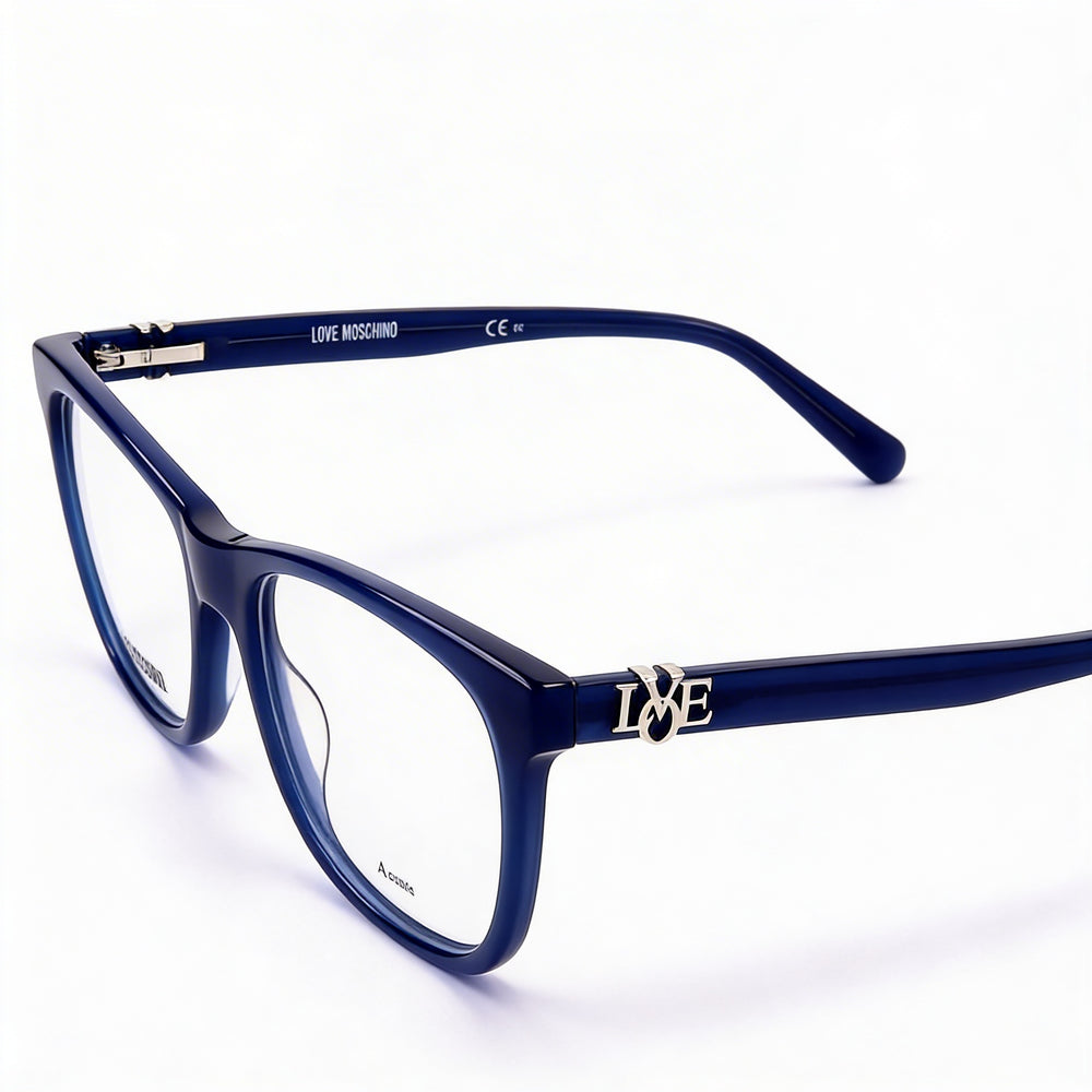 Gafas Moschino para mujer, con montura de plástico de acetato multicolor, talla 52 mm