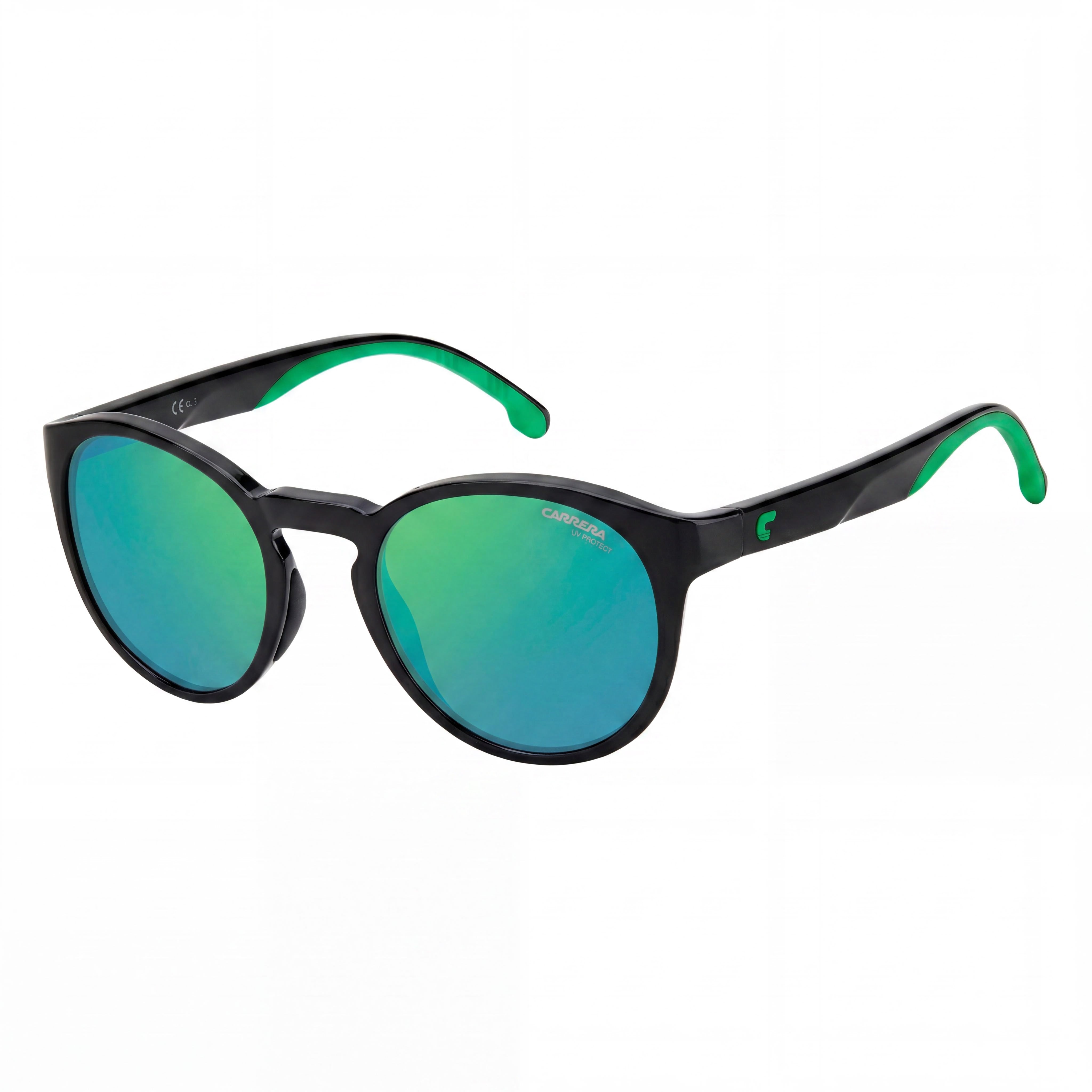 Carrera Carrera 8056/S Unisex Black Green Injection Propionate Frame Non-Polarized 100% UV Protection Sunglasses 51mm, Photo 1
