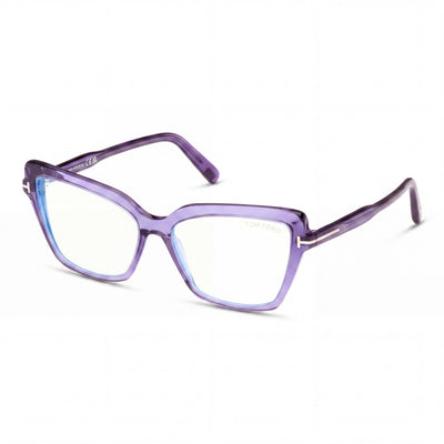 Tom Ford FT 5948-B BLUE BLOCK Gafas Transparentes Violeta con Bloqueo de Luz Azul para Mujer 55/15/140