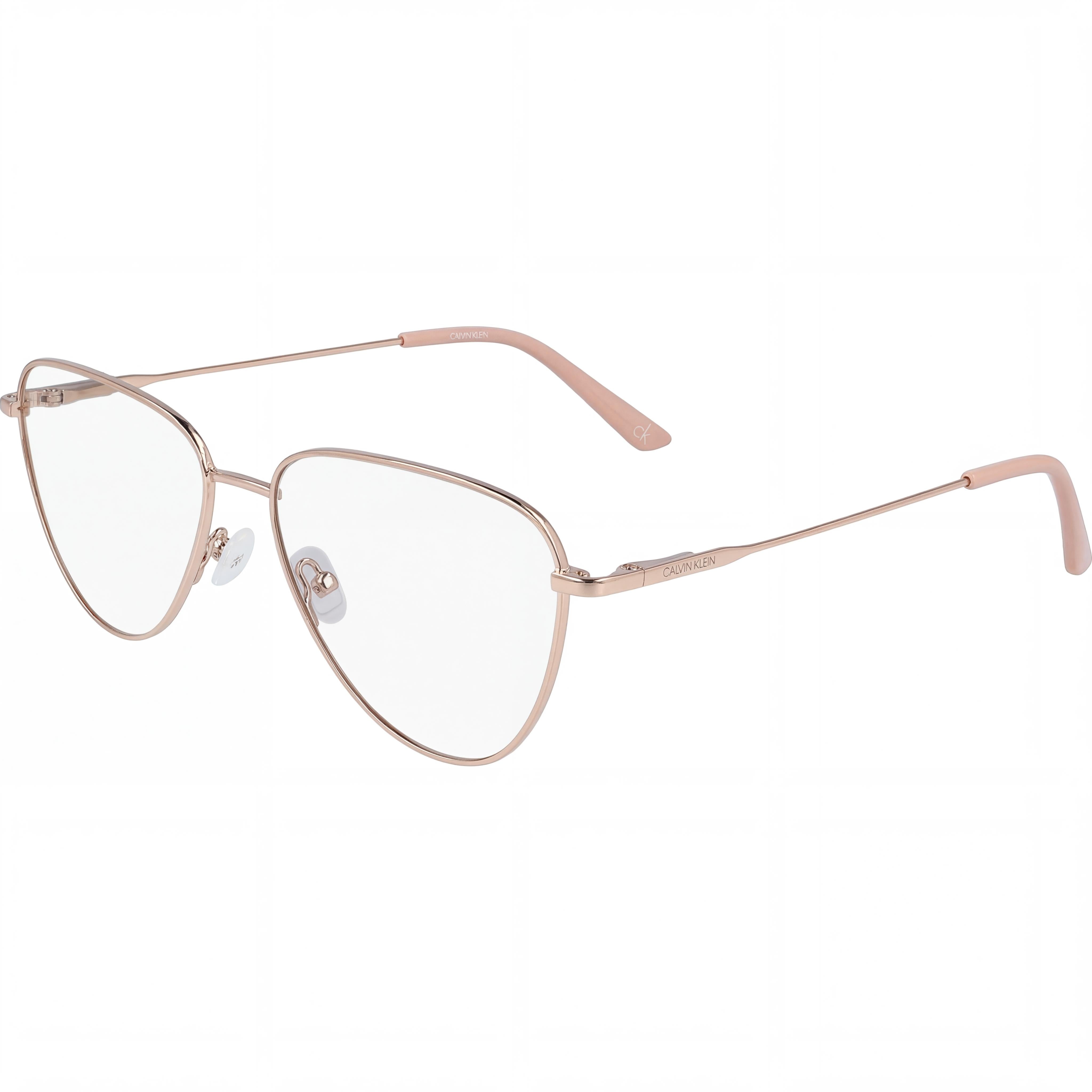 Calvin Klein Modern CK20109 Women's Rose Gold Frame Butterfly Alloy Steel Eyeglasses 54mm Lens Width, Photo 1