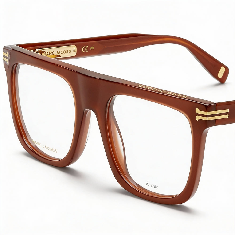 Gafas de sol Marc Jacobs Comtemporary MJ 1063 para mujer, montura de acetato marrón, lentes de policarbonato marrón, lentes de 52 mm