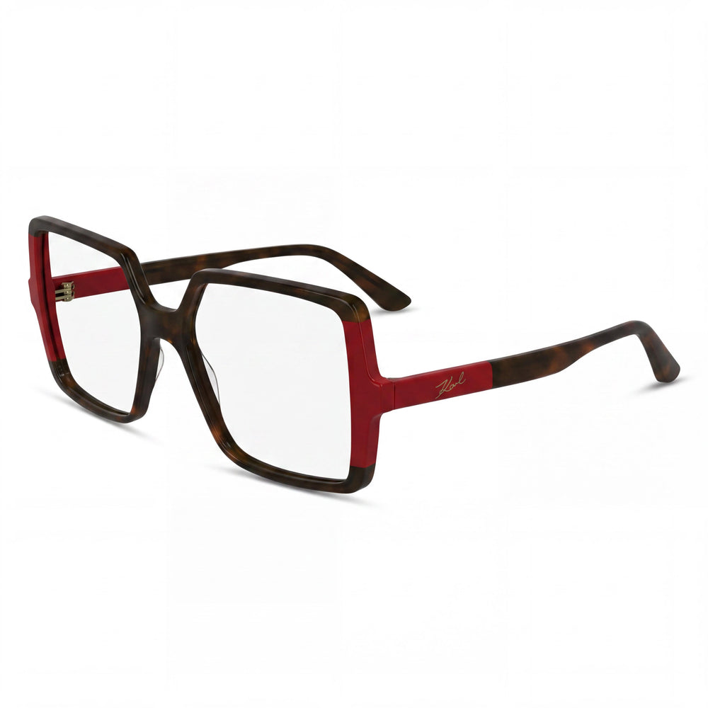 KARL LAGERFELD Kl6169 Gafas de acetato para mujer con montura carey oscura/roja 54-17-140