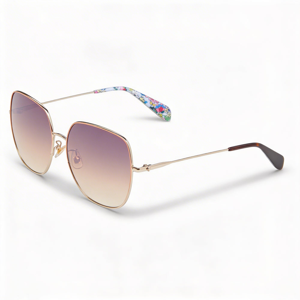 kate spade new york Gafas de Sol de Temporada para Mujer Rojas Metal Dorado Protección UV con Lentes de Policarbonato 59mm