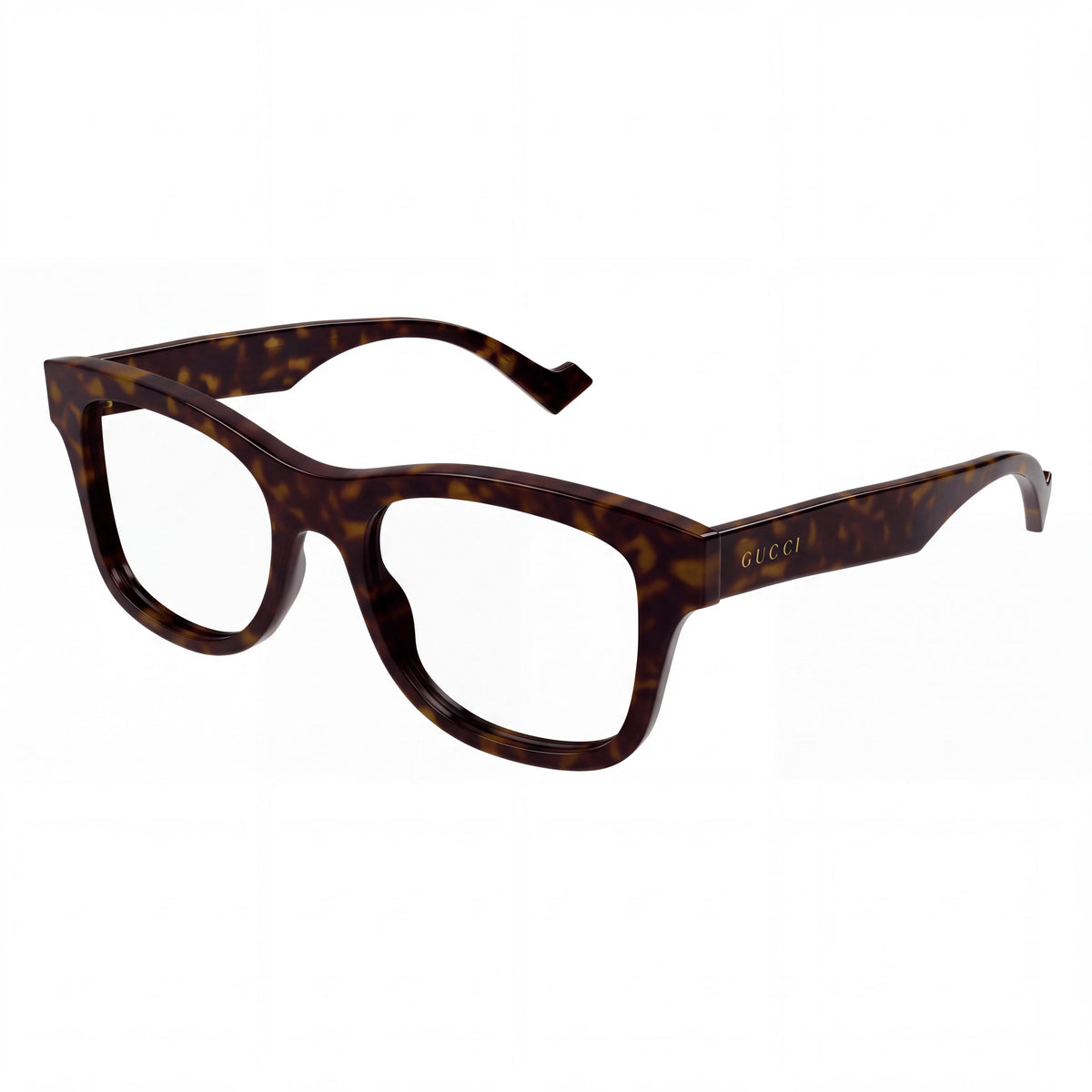 Gucci Gg1332o 005 Men's Rectangle Eco-Acetate Havana Clear Lens Eyeglasses 54mm, Photo 1