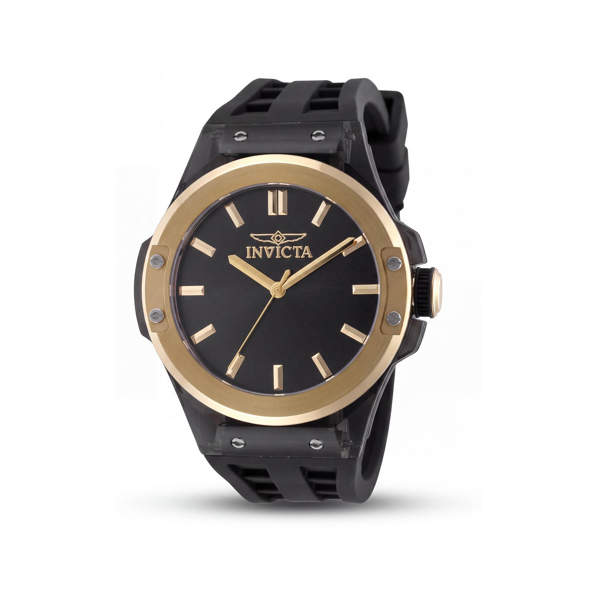 Invicta Sea Base 50015 Reloj de Pulsera de Cuarzo de Acero Inoxidable Plateado con Esfera Negra y Correa de Silicona para Hombre de 45 mm, Photo 1