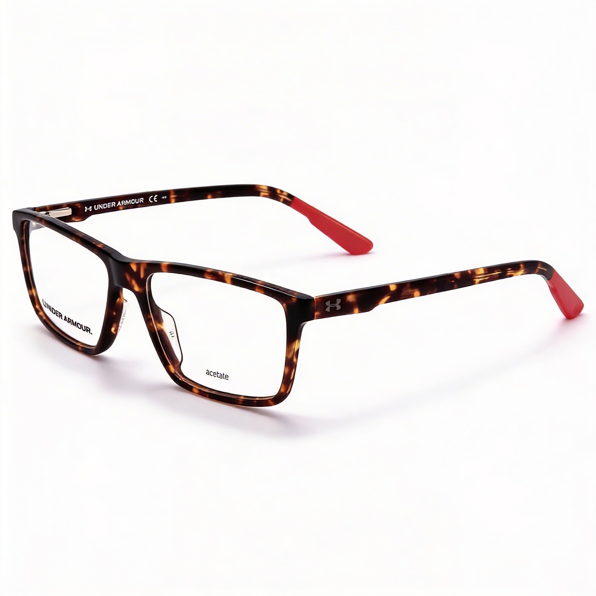 Under Armour Ua 5019 Men's Havana Plastic Optical Eyeglasses with Havana Demo Lenses 55mm, Photo 1