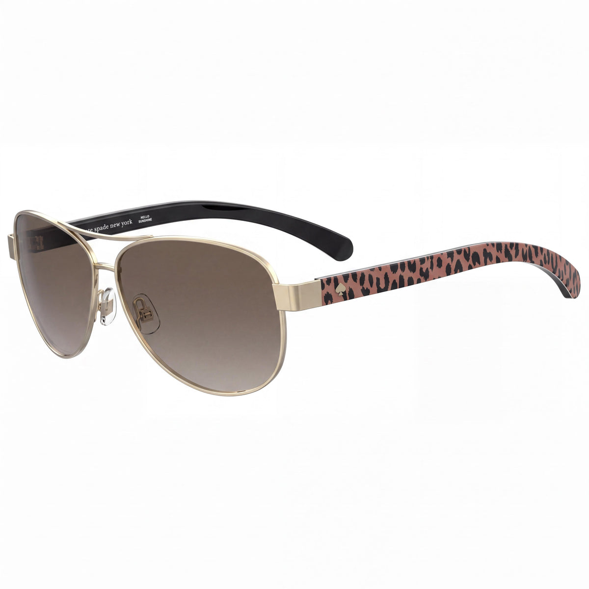 kate spade new york Dalia2/S Pilot Women's Gold Beige Stainless Steel Sunglasses Brown 100% UV Protection 58mm, Photo 1