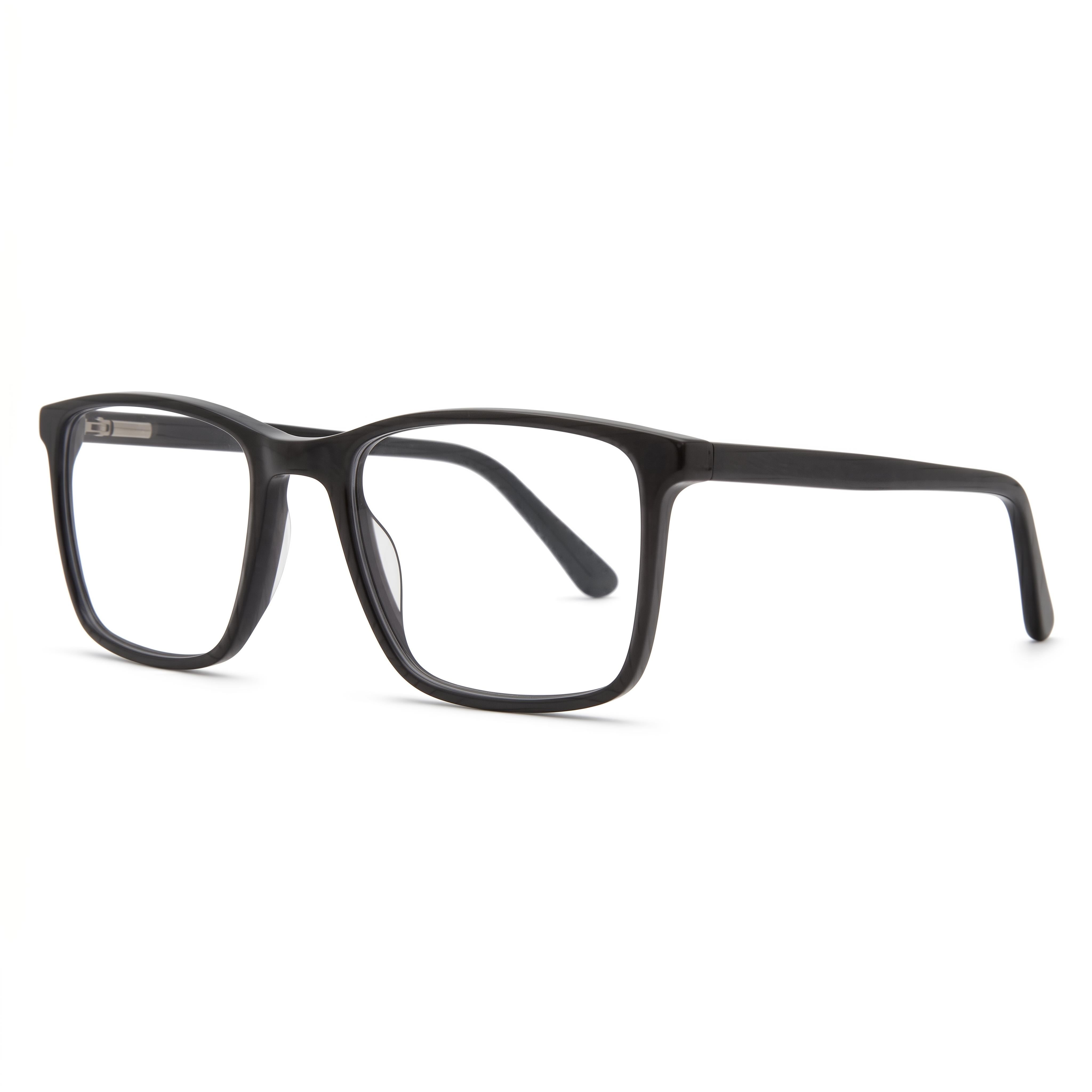 Adensco Ad 133 Black Metal Frame Eyewear For Men with Clear Lenses Size 51-17-140, Photo 1