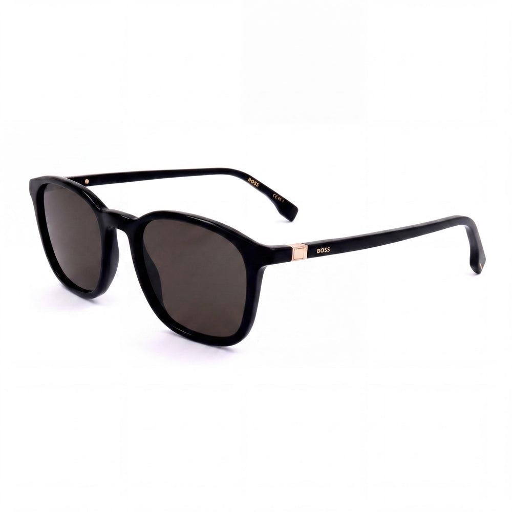 Gafas de sol unisex casuales Hugo Boss negras de acetato con protección UV de 52 mm