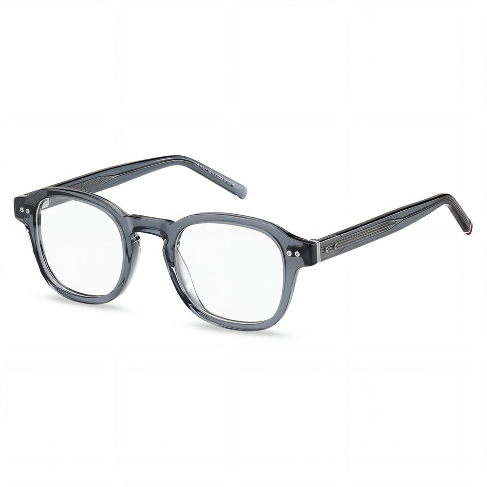 Tommy Hilfiger Gafas Modernas para Hombre Grises de ECO ACETATO No polarizadas de 48mm