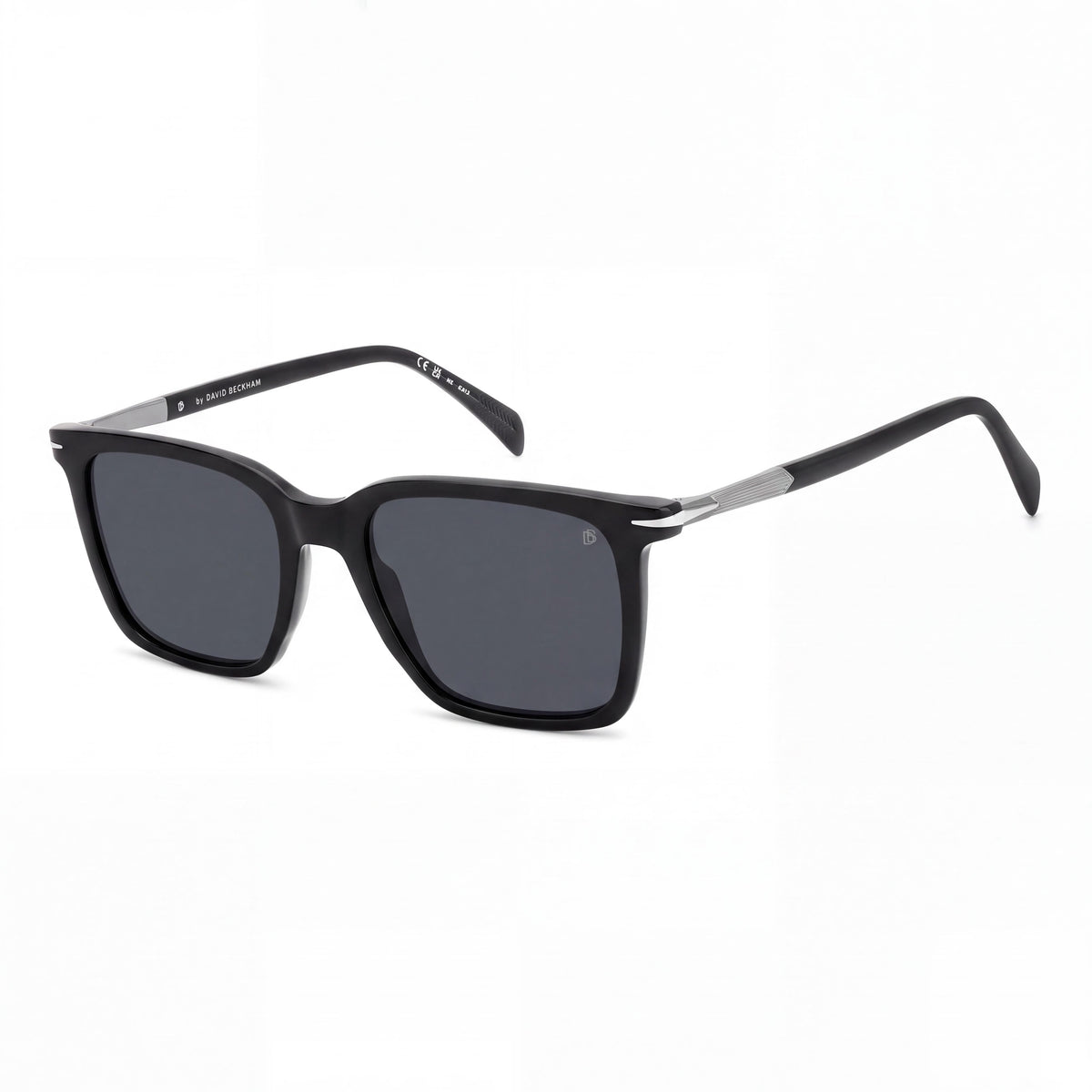 David Beckham Db 1130/S Unisex Acetate UV Protected Non-Polarized Sunglasses Black Dark Ruthenium Frame Grey Lens 53-19-145, Photo 1