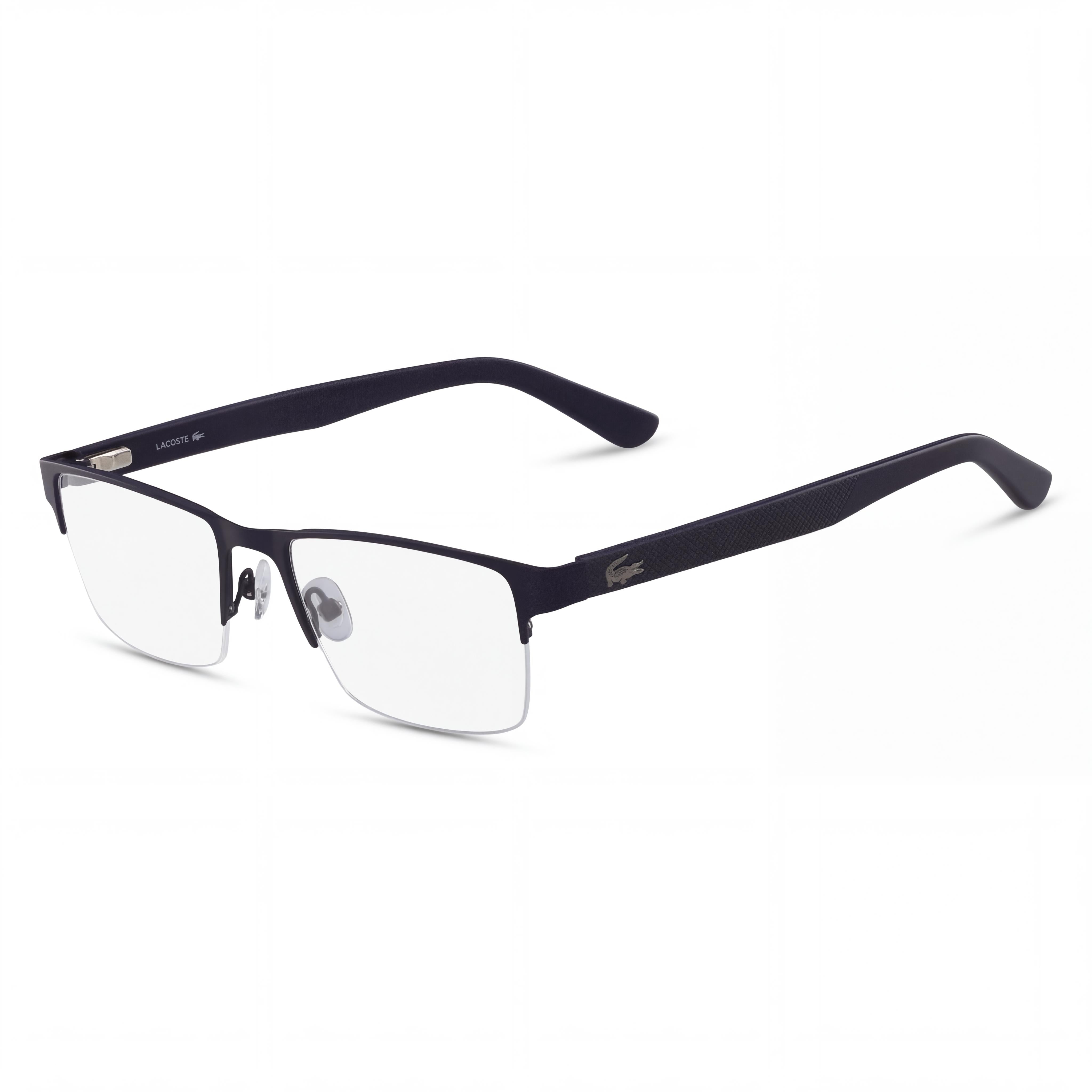 Lacoste Modern Unisex Acetate Frame Polycarbonate Non-Polarized Optical Eyeglasses Matte Blue 53mm, Photo 1