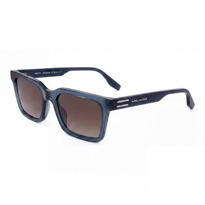 Marc Jacobs Casual Men's Sunglasses with Blue Brown Acetate Frame and Brown UV Protected Lenses 53mm