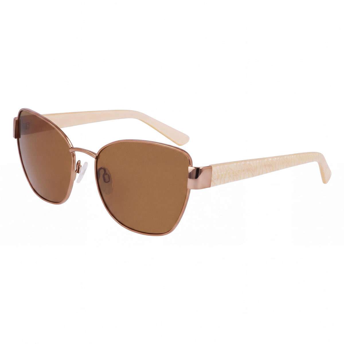 Gafas Polarizadas Clásicas de Acetato Anne Klein para Mujer con Montura Mocha y Lentes Multicolor, Ancho de Lente de 58 mm, Photo 1